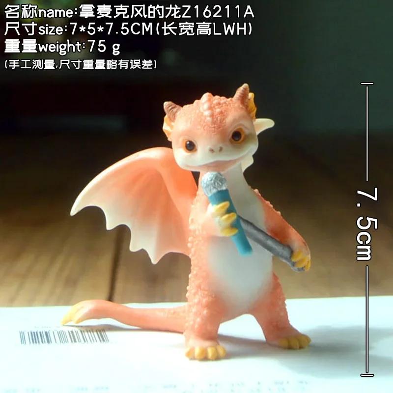Resin Simulation Magic Animal Dragon Dinosaur Miniature Fairy Garden Terrarium Bonsai Decor Dragon Figurine