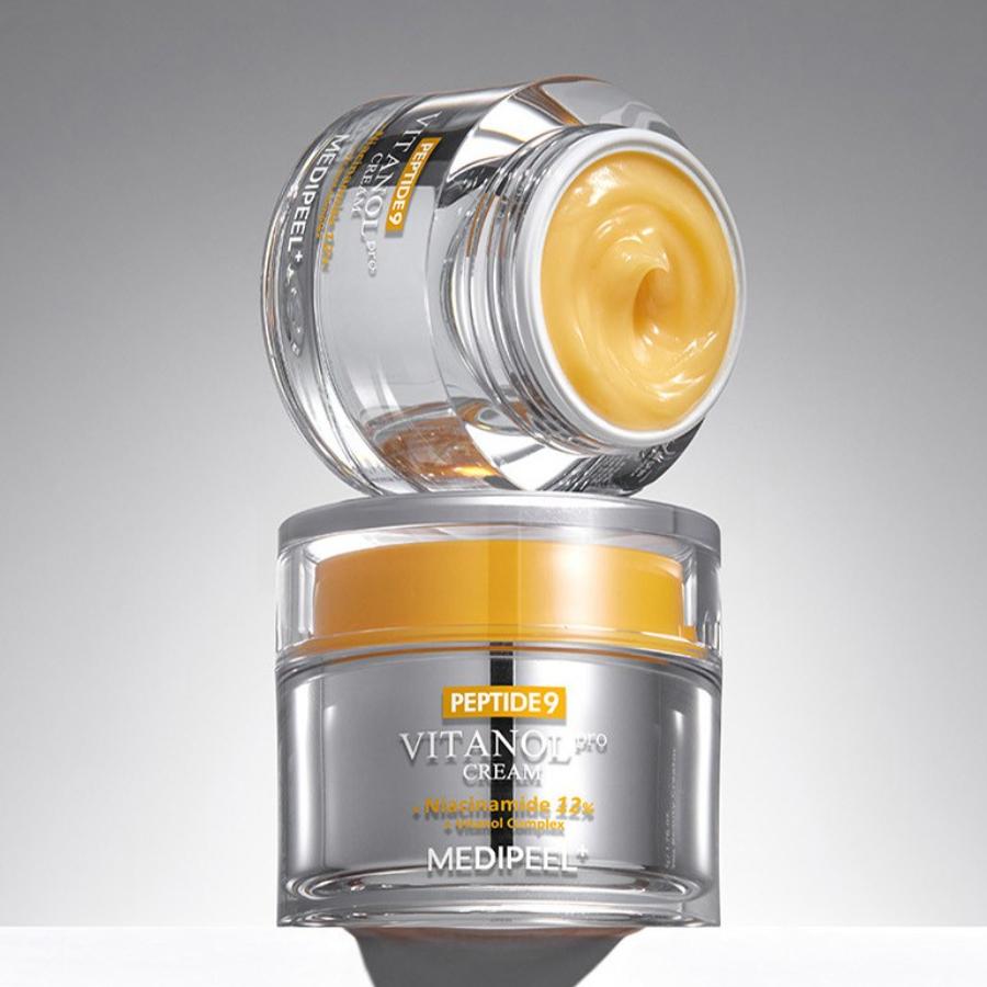 MEDI-PEEL Peptide 9 Vitanol Cream Pro 50g – Advanced Anti-Aging Cream with 9 Peptides & 12% Niacinamide