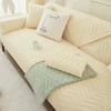 Wellenförmige Linien Sofabezug für Wohnzimmer Rutschfest Universal Plüsch Sofakissen Handtuch Rutschfeste Sofabezug Matte Heimdekor Überwürfe