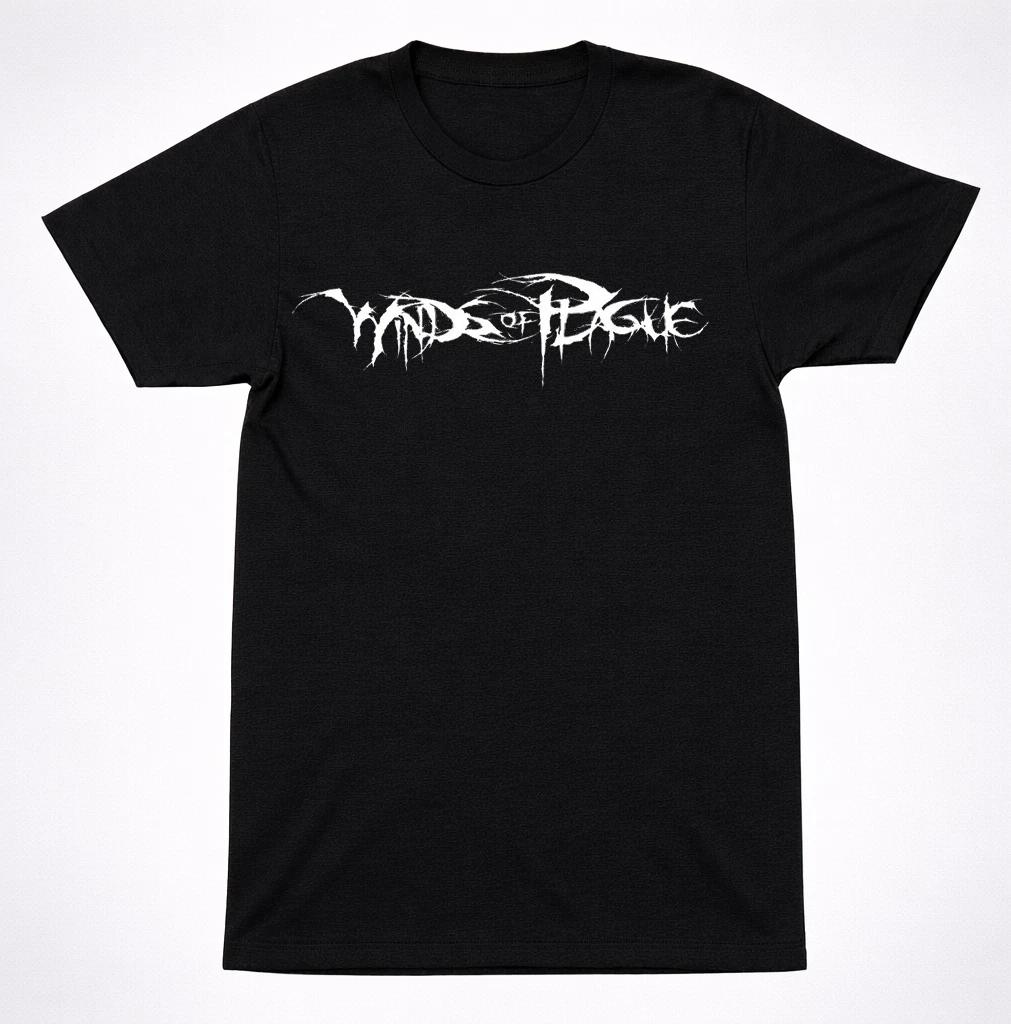 Winds of Plague Logo T-Shirt – Deathcore Band Tee Black XL