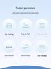 2026 Compact USB Rechargeable Handheld Fan with Silent Operation, Long Battery Life, Foldable Design, Ice Pack, and Digital Display