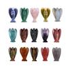 Guardian Carved Crystal Angel Figurine Pocket Stone Healing Craft 15" Statue
