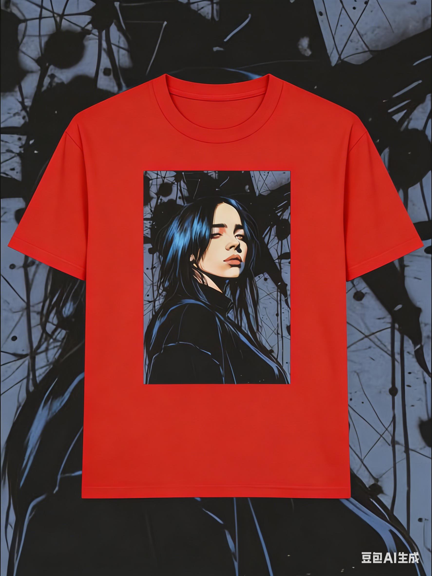 

Billie Eilish T Shirt for Unisex Women Pop Culture Graphic Tee Casual Crew Neck Short Sleeve Summer Top Music Fans Streetwear 4XL