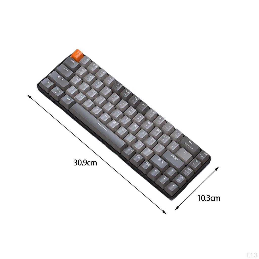 Mechanical Gaming Keyboard Portable Ergonomic Type C Interface Smooth Quick Response Professional