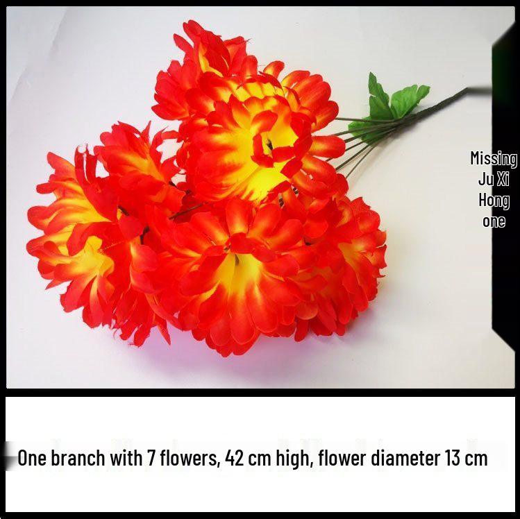 Chrysanthemum Silk Flowers for Qingming Festival Grave Offerings