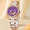 ORKINA Original Purple Women's Wristwatches Luxury Watches for Ladies Waterproof Stainless Steel Mechanical Woman Wrist watch