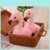 Rosa Flamingo Kuscheltier aus weichem Kurzflor für Kinder und Erwachsene
