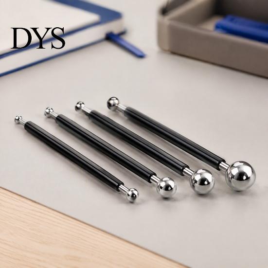 Clay Shaping Tool Set 4Pcs Polymer Set, Sculpting Stick with Stainless Steel Ball, 4 Size DIY Fondant Pottery Modeling Tools Rod