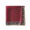 100% mulberry silk retro geometric printing high-end silk square scarf women's spring versatile light luxury small silk scarf scarf