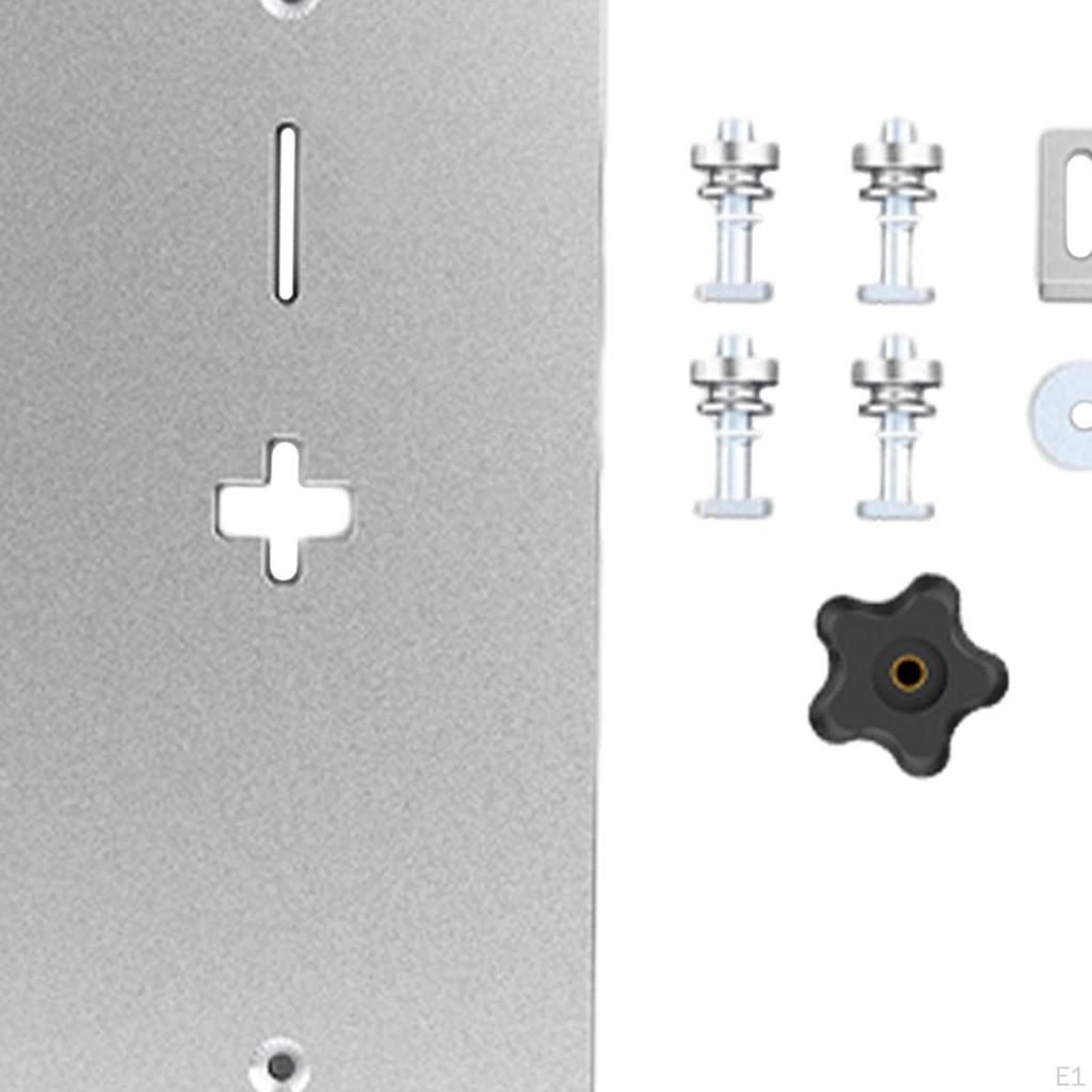 Electric Jig Saw Flip Board Aluminum Alloy Premium Performance Insert Plate for Woodworking