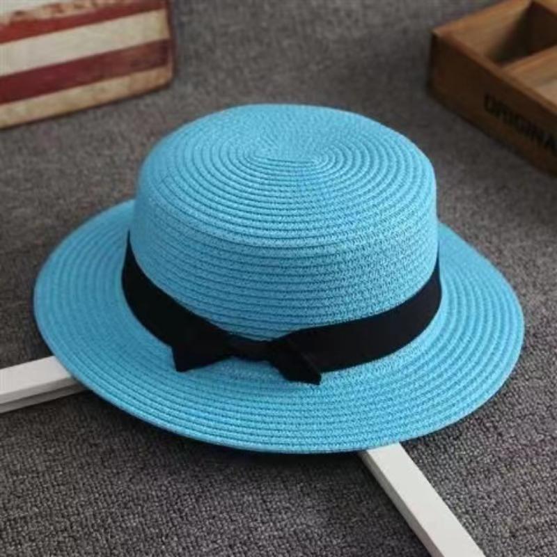 Sommer Hüte Für Frauen Sonnenhut Strand Damen Mode Flache Brom Bowknot Panama Dame Casual Sonne Hüte Für Frauen Stroh hut