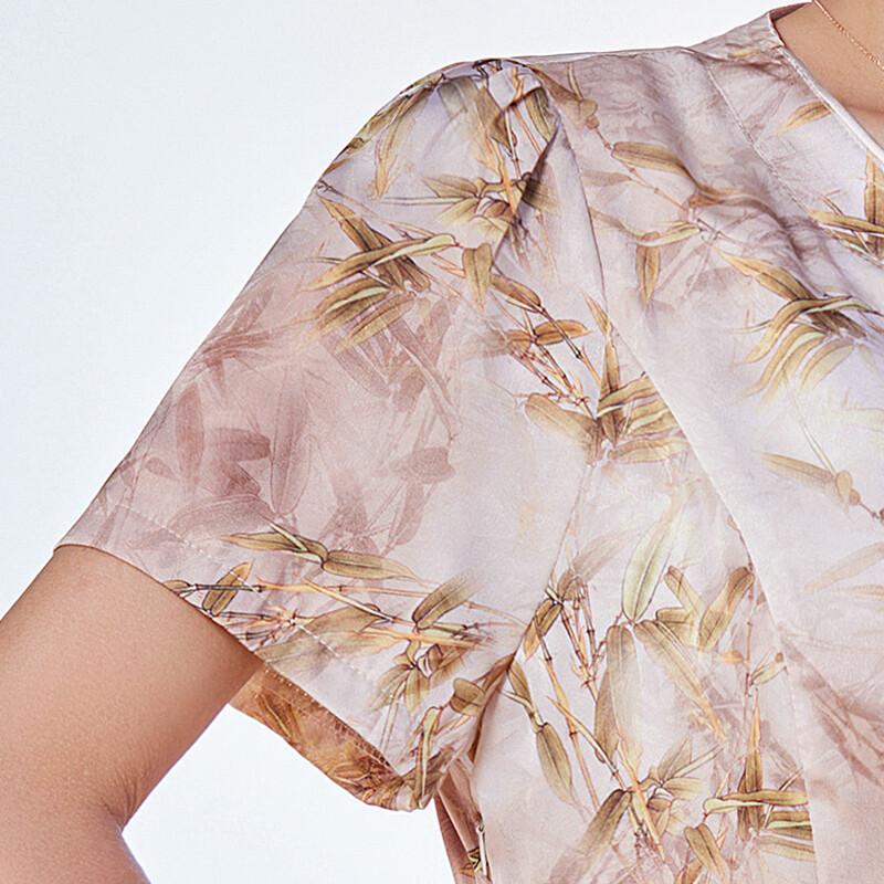 Women's New Chinese Style Floral Disc Button Top & Pants Set