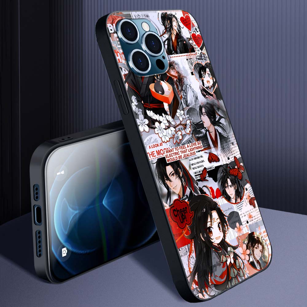 Mo Dao Zu Shi Wei Wuxian Anime Puzdro na knihy pre iPhone 13 14 11 12 Pro Max 7 8 Plus SE X XR XS Luxusný silikónový kryt Puzdrá na telefón