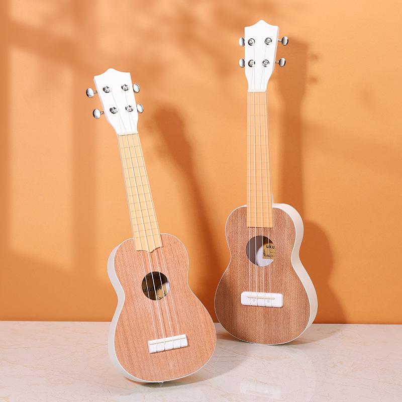 Milky White Peach Core Solid Wood Ukulele with High Aesthetic Appeal
