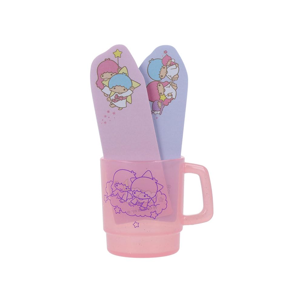 Stationery Sanrio Characters Sticky Notes with Case and Cup Little Twin S2849283 Sun-Star Case, Stars, Pink,