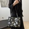 Borsa Tote da Donna con Fantasia Teschio Gotico