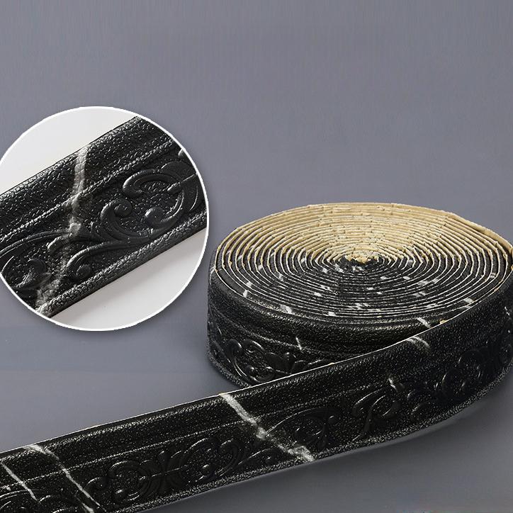 10M samolepicí 3D samolepicí nástěnná lišta Soklový okraj Vodotěsná samolepka na tapetu základní desky pro domácí dekoraci obývacího pokoje