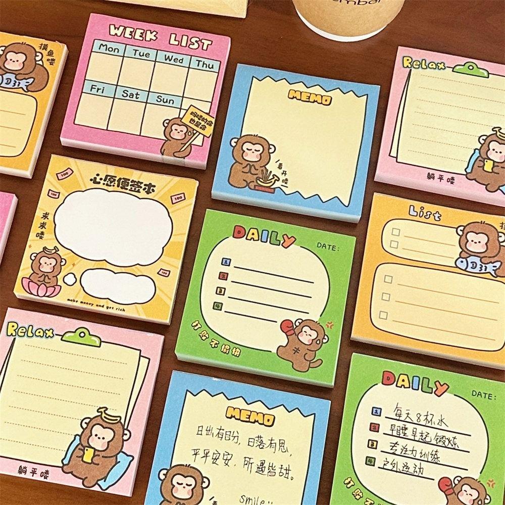 

Мультяшные блокноты Kawaii Sticky Notes Канцелярские принадлежности Офисные принадлежности Записка для студентов