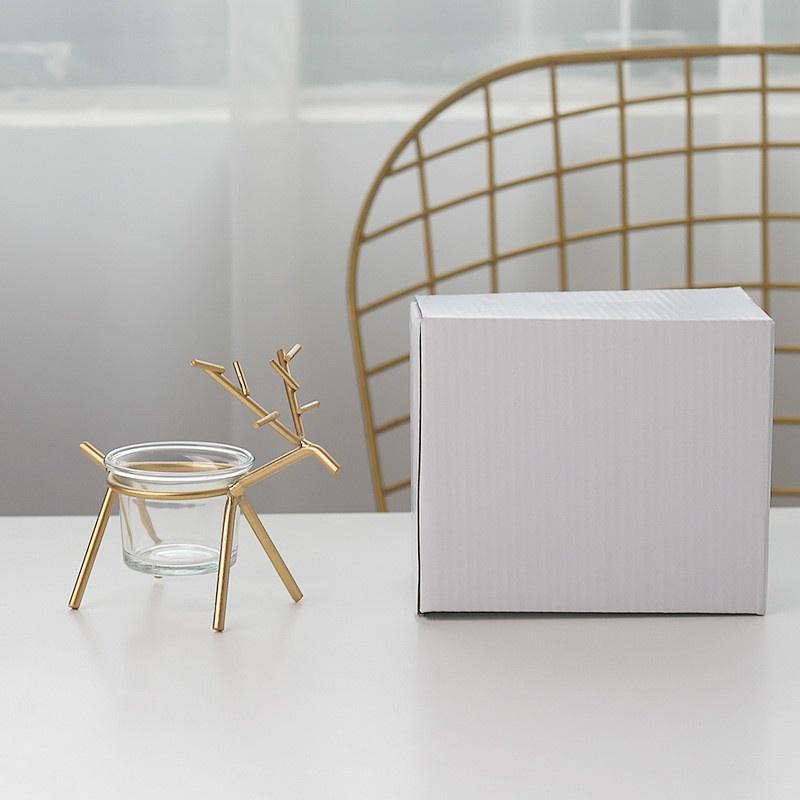 Geometrie-Hirsch-Kerzenständer, Aromatherapie, Tischdekoration, Party, Heimdekoration, ohne Kerzen