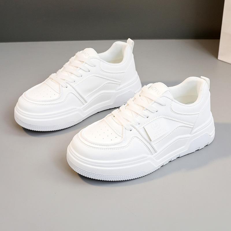 RD6501 new women's shoes 2025 spring and summer color matching breathable thick sole heightening round head wear-resistant board shoes street shot K