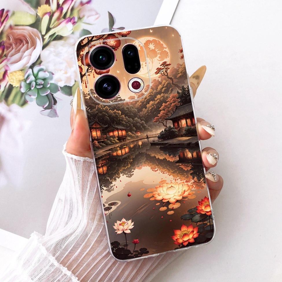 Clear For Oppo Find X9 Case Cover Cute Cat Fashion Butterfly Luxury Painted Soft Casing For Oppo CPH2797 PLJ110