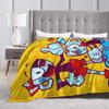Cupheads & Mugmans Blanket Quality Super Warm Cartoon Throw Blanket Winter Girls Boys Couch Bed Street Trend Bedspread