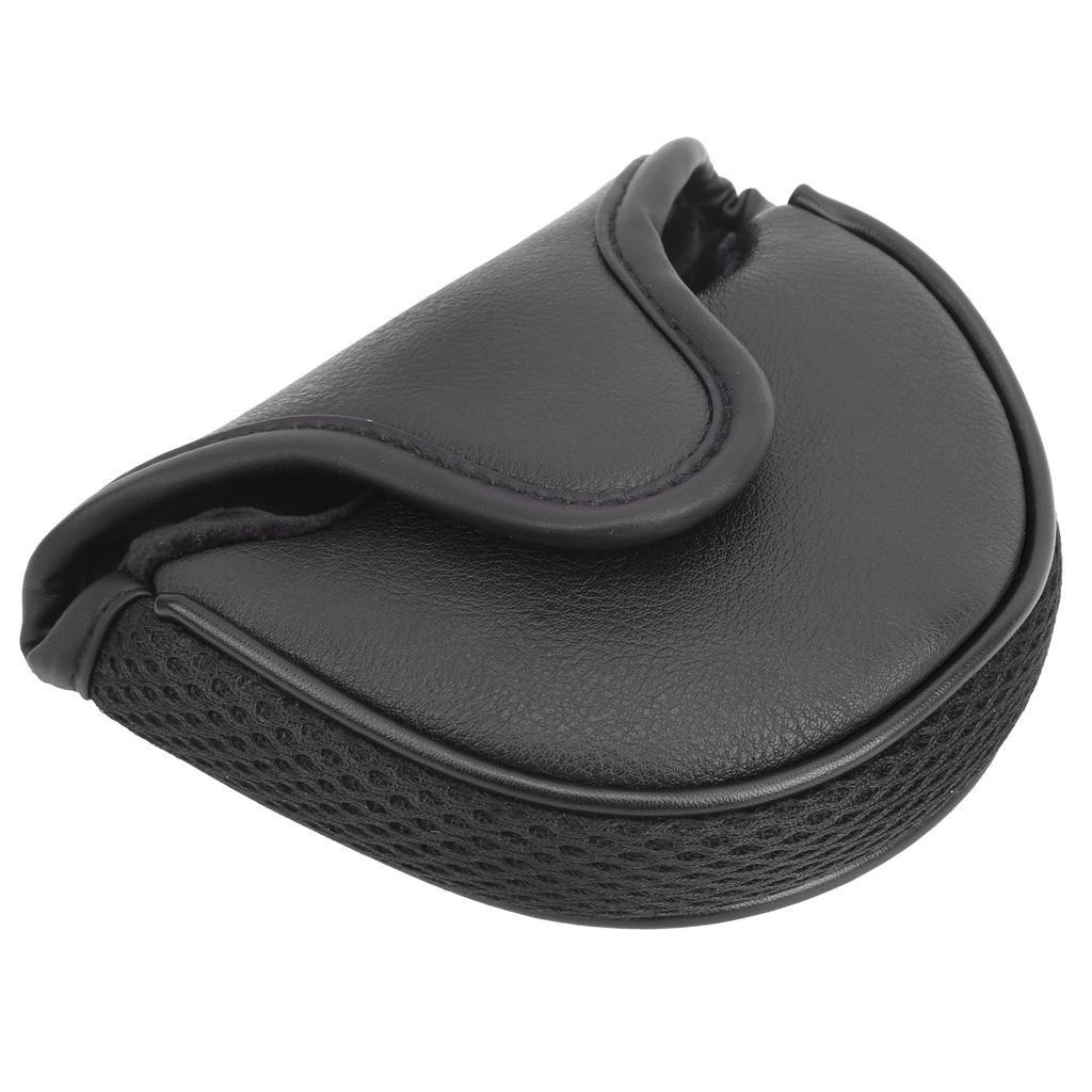 Ochraniacze na putter golfowy Headcover Półkole Skóra PU Ochraniacz Wodoodporny DodatekCzarny