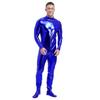Męski Metaliczny Kombinezon Zentai Całe Ciało Obcisły Golf Długi Rękaw Kostium na Występy Klubowe
