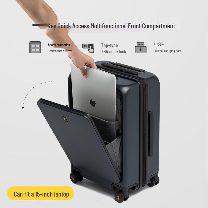 LEVEL8 LA-1683 Front-Opening Carry-on Luggage