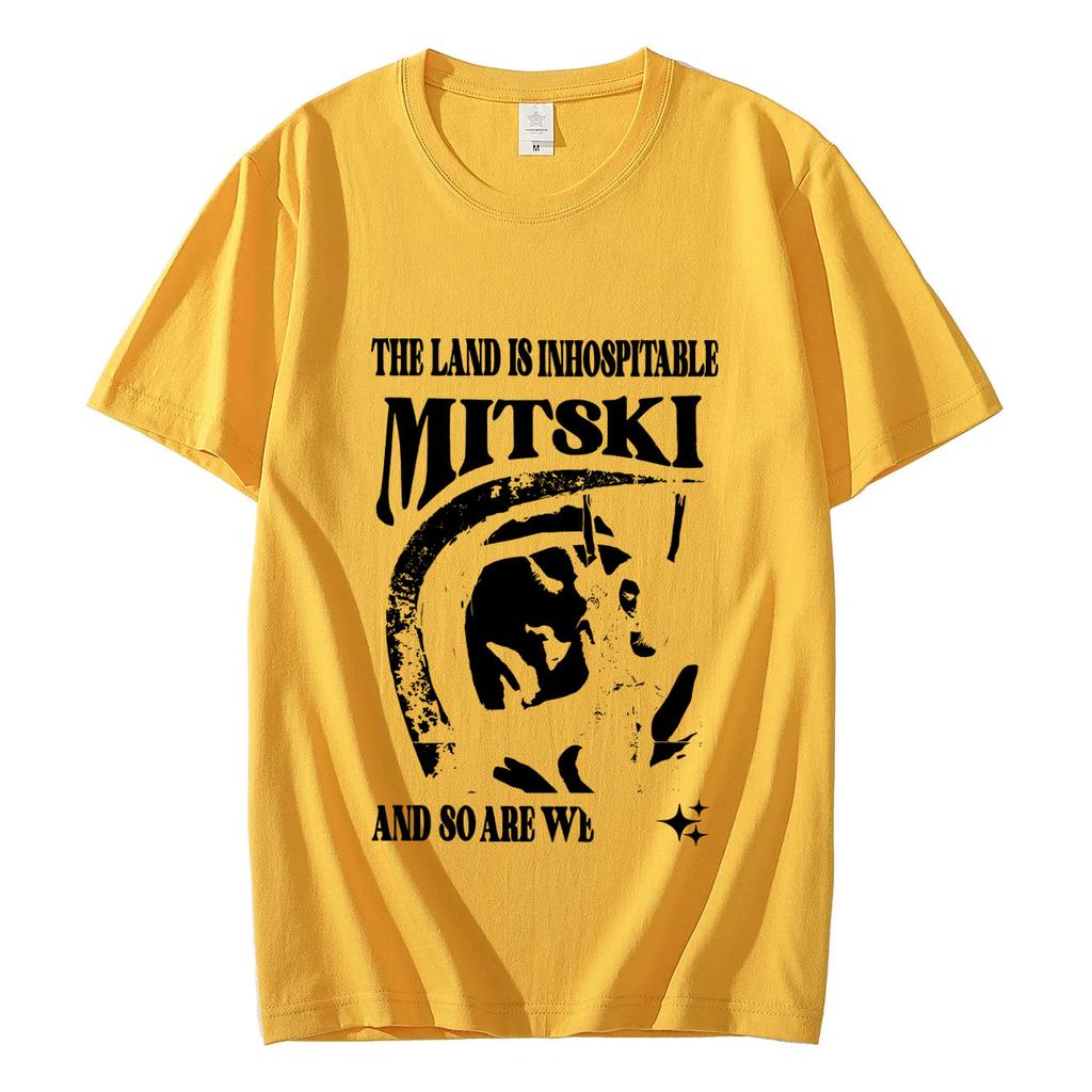 Singer Mitski Album Art Graphic T Shirts Mens Womens Fashion Vintage Aesthetics Tshirt Casual Comfort Pure Cotton Tshirts