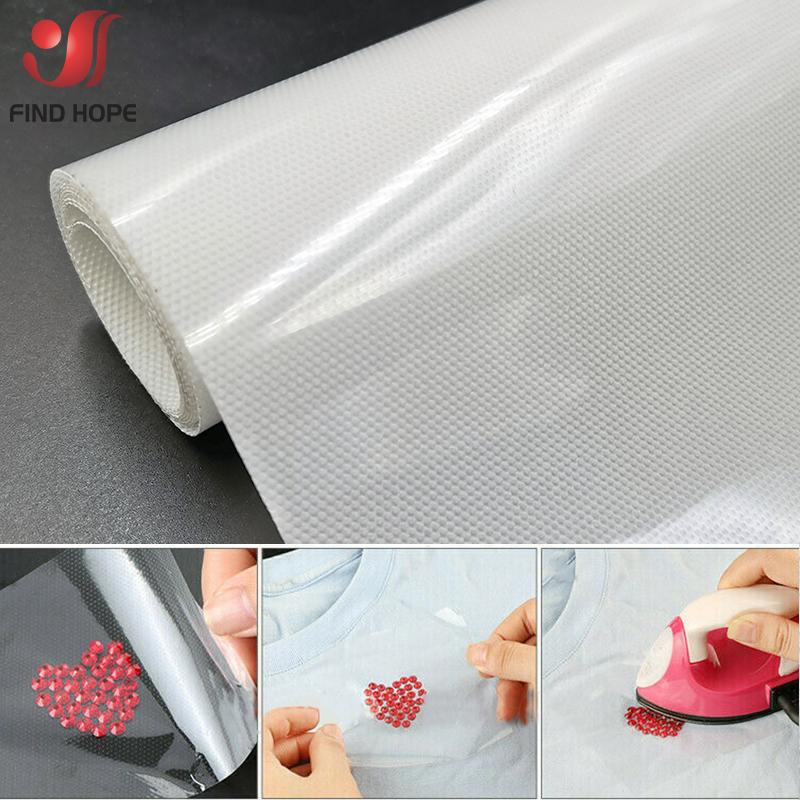 19in X 12in Hot Fix Clear Film Transfer Sheet Tools Application For Hot Press Heat Transfer Vinyl Hot Melt Rhinestone