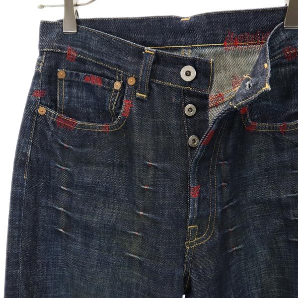 Spodnie dżinsowe Bus Stop w28(44) Dżinsy haftowane zapinane na guziki Męskie Używane