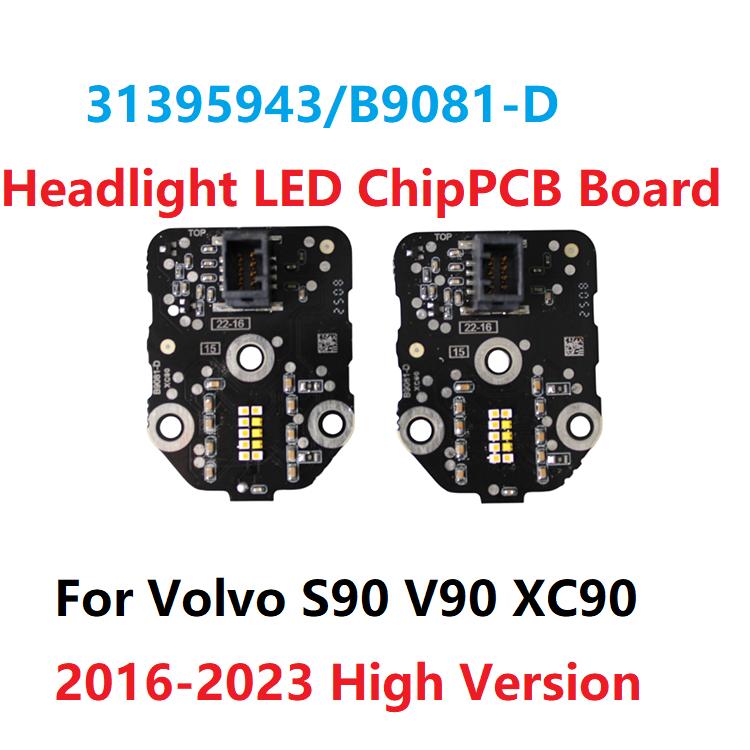 2 Stück LED-Chip für Frontscheinwerfer 31395943/B9081-D/Leiterplatte Für Volvo S90 V90 XC90 16-2023 Hohe Version Angel Eye Tagfahrlicht Lichtquelle