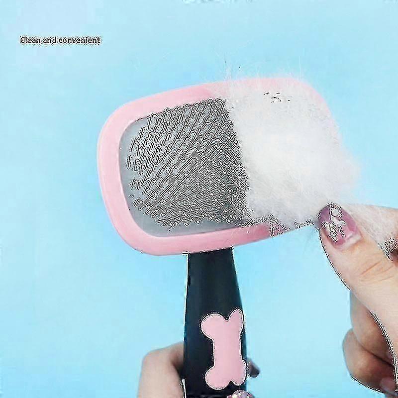 Small Dog Brush Pet Grooming Brush Cat Brush Shedding Grooming Tool Jiujiuso