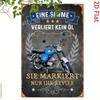 Retro Motorcycle Tin Sign Man Cave Garage Decor 20x30 Cm Metal Poster