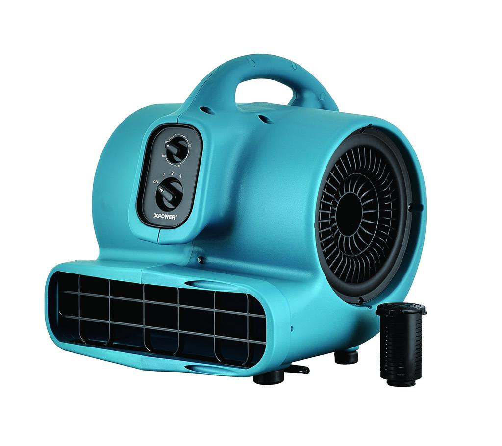 Vloerblazer XPOWER Luchtverplaatser Tapijtdroger 350W Ventilator met Timer & Grapefruit geurparels P-450T