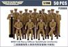 Triumph Model WW2 US Navy Officer Khaki Uniform Set of 50 Plastic Model Parts TRFP20008 1/200 (Ship)