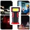 Inspection Lamp Handheld Outdoor Light Adjustable and Base Rotating LED Rechargeable Work for