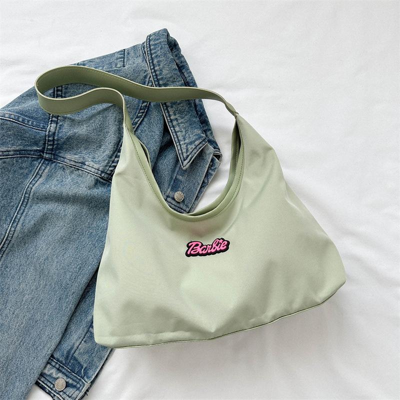 

Stylish and simple shoulder bag casual commuter underarm bag women s 2024 summer new bag women s large-capacity tote bag зелений