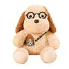 Adorable Egg Tart Camera Plush Dog Doll with Cute Glasses - Healing Companion Toy