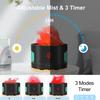 Oil Diffusers for Home Large Room,450ml Air Diffuser Humidifier with Bluetooth Speaker, White Noise and Remote, Flame Humidifier for Bedroom,Office,