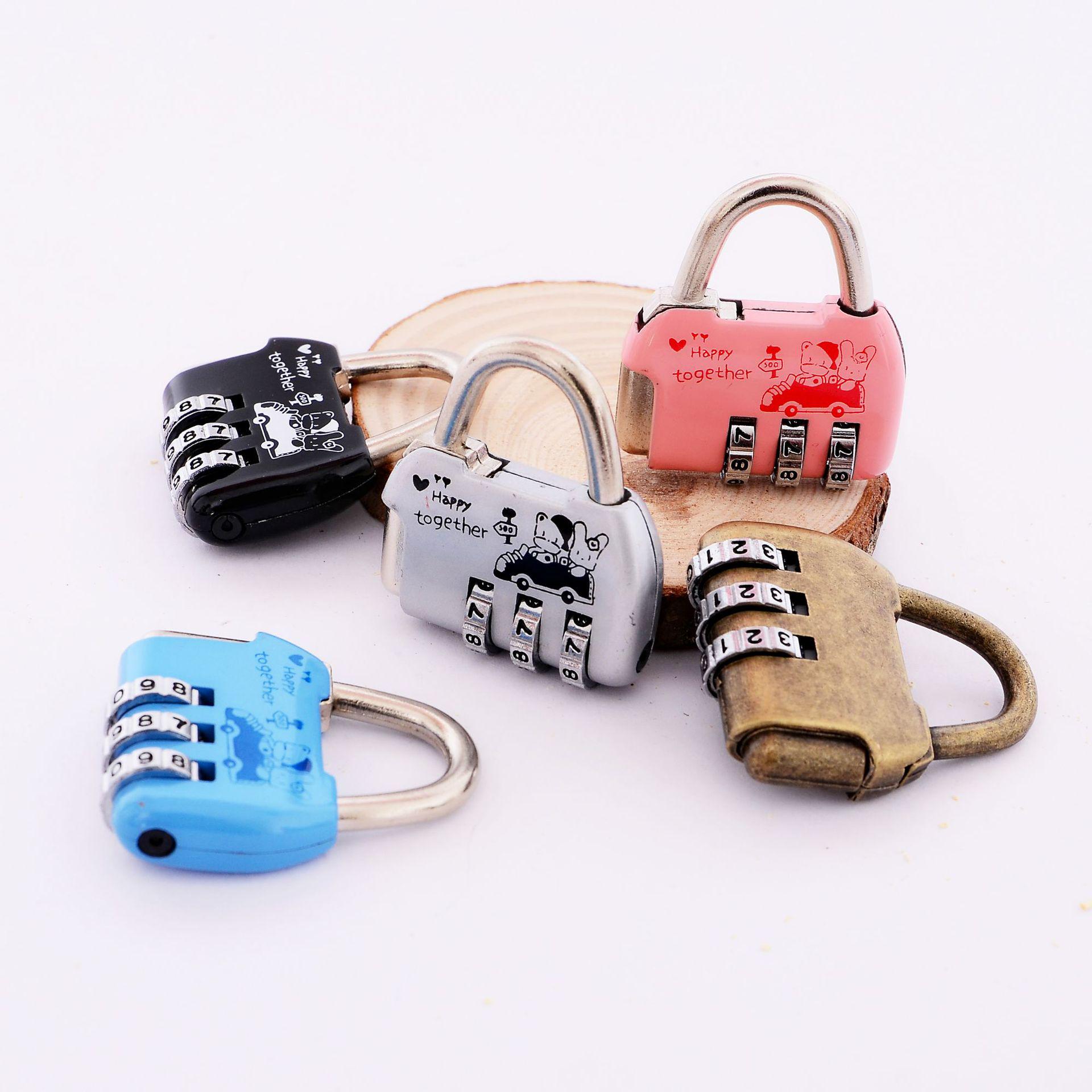 4-Digit Mechanical Combination Padlock for Luggage, Cabinets, and Toolboxes