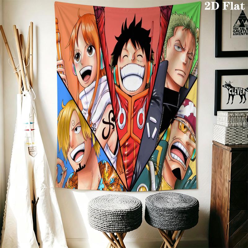 One Piece Tapestry Wall Tapestry Background Cloth Fashion Print Home Decor Soft Wall Covering Decoration