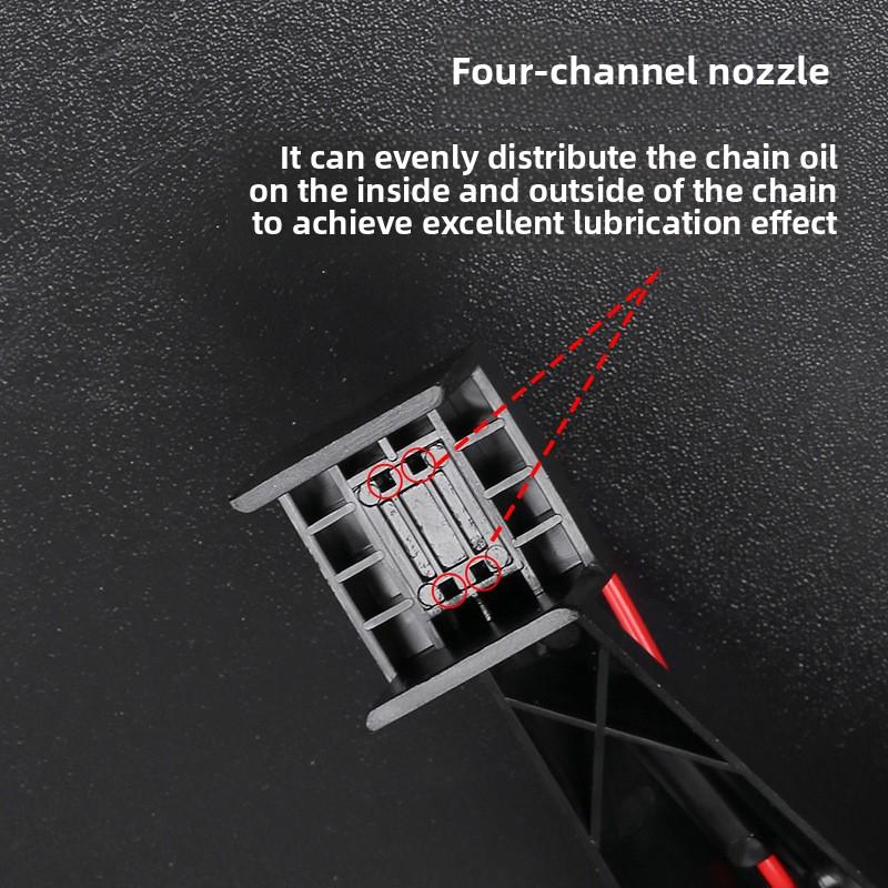 Motorcycle Chain Oiler Spray Gear Mess-Free Chain Wax Chain Cleaner Attachment Motorcycle Chain Lube Oiler Tool for Motorcycle