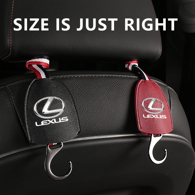 1Pcs PU Leather Car Seat Back Hooks Interior Accessories For Lexus F SPORT LBX NX RX 350h 450h ES UX 300e GS GX IS LS LX CT LC