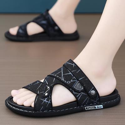 Sandals Summer New Outdoor Breathable Soft-soled Beach Shoes British Cool Slippers