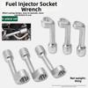 6 Piece L Shape Wrench Set 12mm to 19mm for Car Maintenance Applications Made of Solid 45# Steel for Long Lasting Use