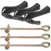 Set of 3 Anchors for Mounting a Garden Trampoline