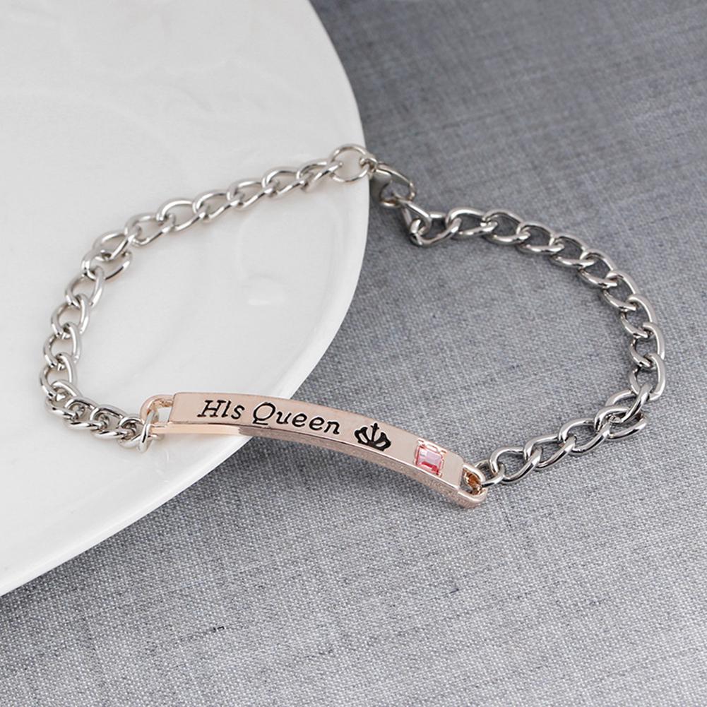 Stylish Letter Bracelet QUEEN/ KING Couple Style Bracelet Valentine's Day Gift