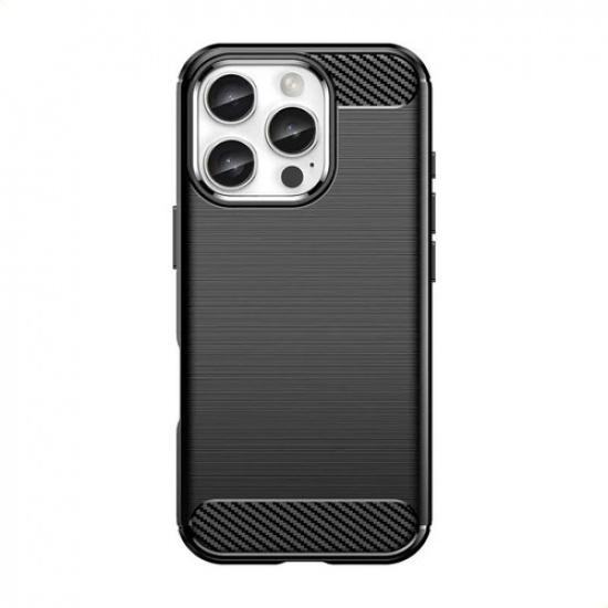 

Phone Case For iPhone 16 Pro ,flexible Tpu Fiber Protective Cover For iPhone 16 Pro чёрный
